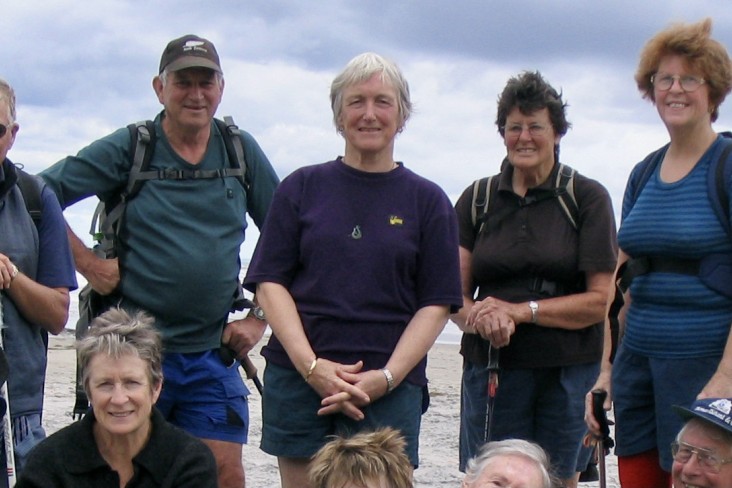 Carole Long (centre of back row) with fellow Te Puke Branch members in 2006. Credit Neale Blaymires