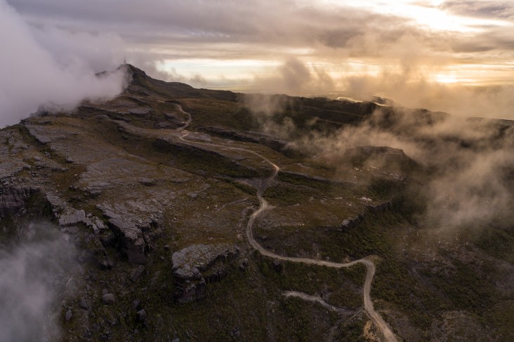 Mt Rochfort on Denniston Plateau - foreground and right is Whareatea West. Photo Neil Silverwood