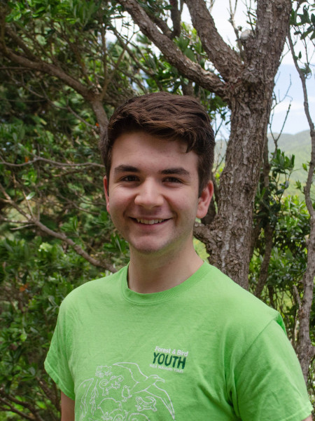 Portrait of 17 year old George in the forest