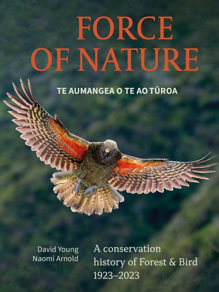 Force of Nature book cover with a kea in flight