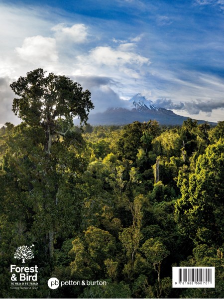 Mount Taranaki (back cover of Force of Nature). Credit Rob Suisted