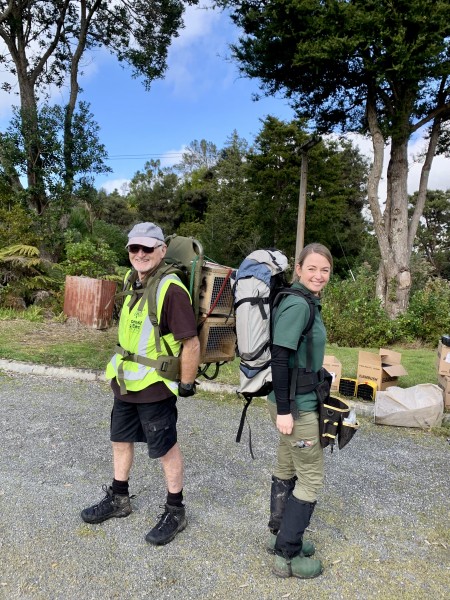 Volunteer Jim Bettridge and project manager Jenny Hanwell. Credit Naomi Harrison