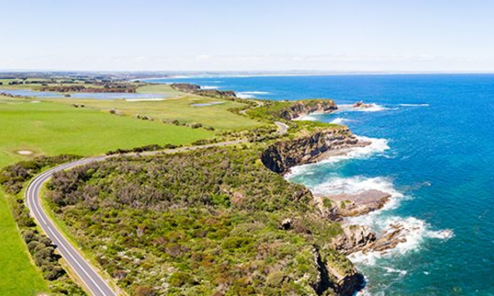 Aerial Image of New Zealand Coastline from The Invading Sea by Neville Peat