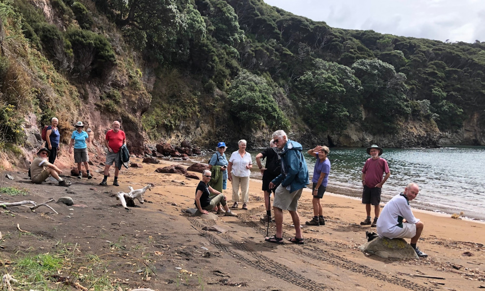 Members on Motu Kaikoura.