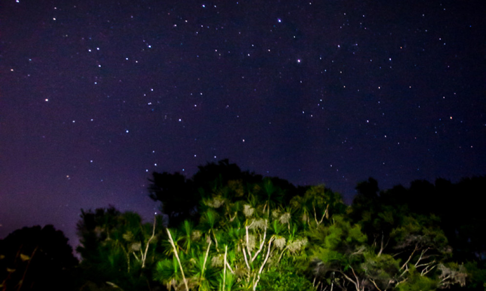 dark sky with people