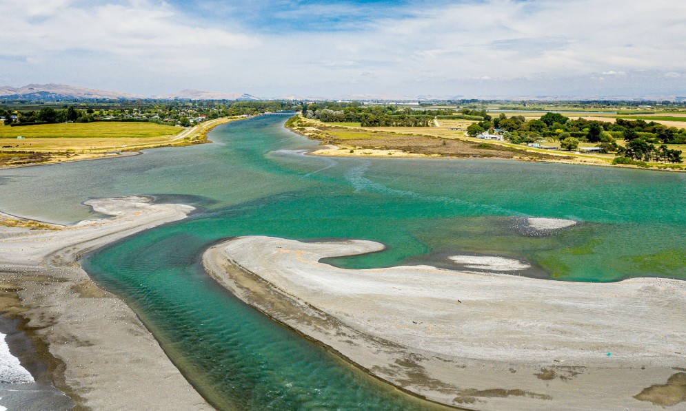 Tutaekuri, Clyde & Ngaruro river mouths flowing into Hawke's Bay