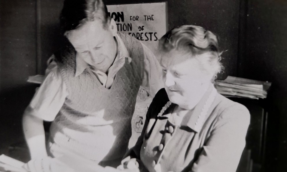 Violet Rucroft and Bill Parham, 1973. Image Anne Burkinshaw collection