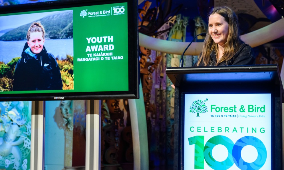 Te Kaiārahi Rangatahi o te Taiao youth award winner 2023, Ella Peoples