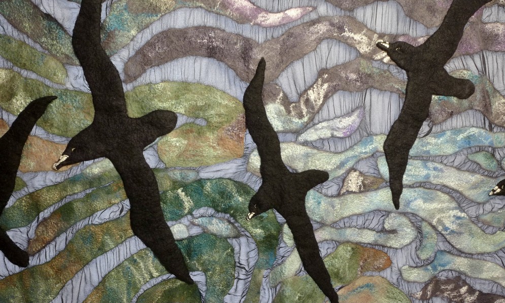 Punakaiki Petrels. Artist Lynette Hartley