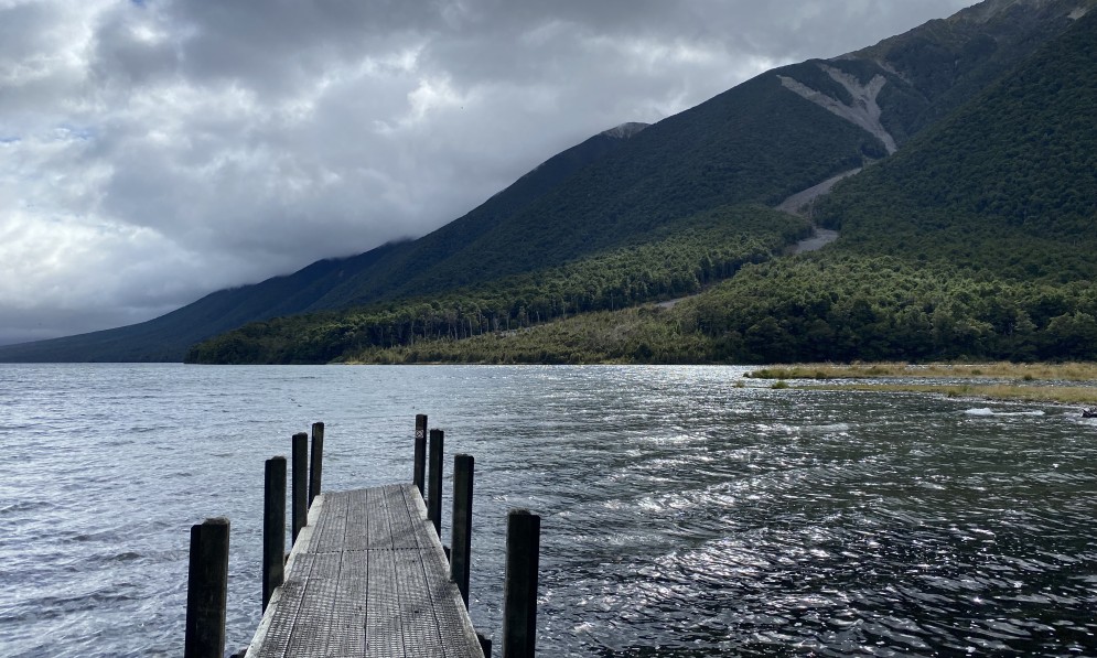 View from jetty at Cold Water Hut