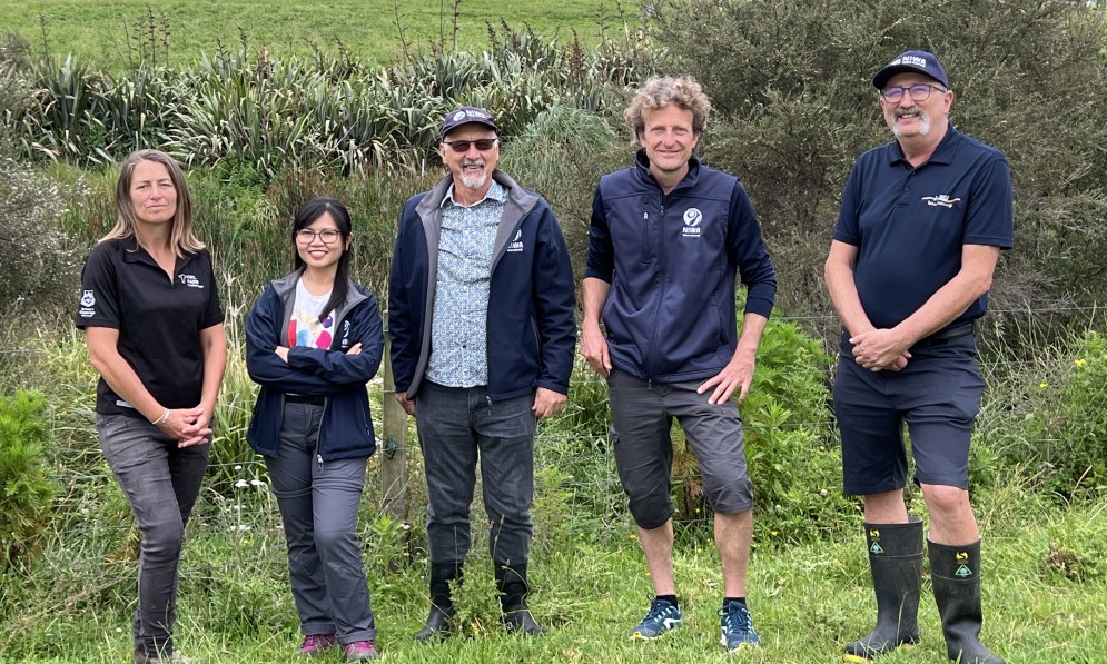 The Owl Farm team. From left: Jo Sheridan, Linh Hoang, Chris Tanner, Valerio Montemezzani, and James Sukias.