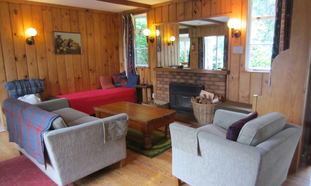 Interior of Tai Haruru Lodge