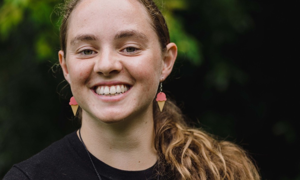 Jessica Lamb, Te Kaiārahi Rangatahi o te Taiao Youth Award 2025. Image supplied