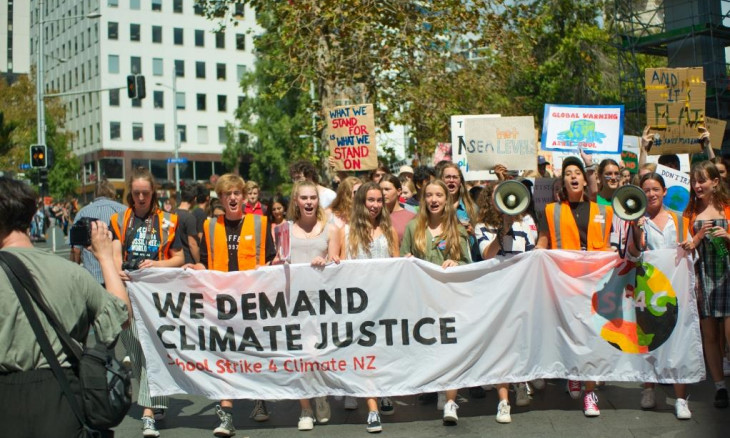 Youth climate strike protest in Auckland