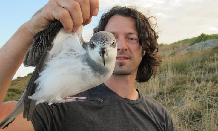 Todd Landers with sea bird