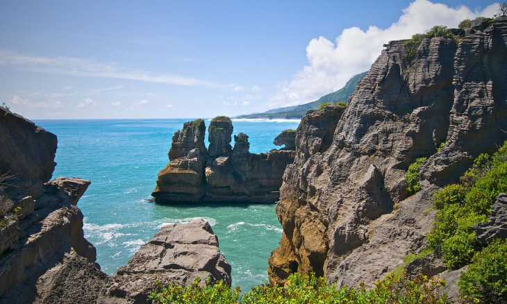 Pancake rocks at Paparoa National Park