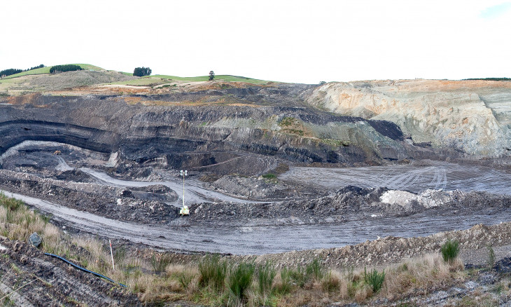 Bathurst's open cast Takitimu coal mine in Southland