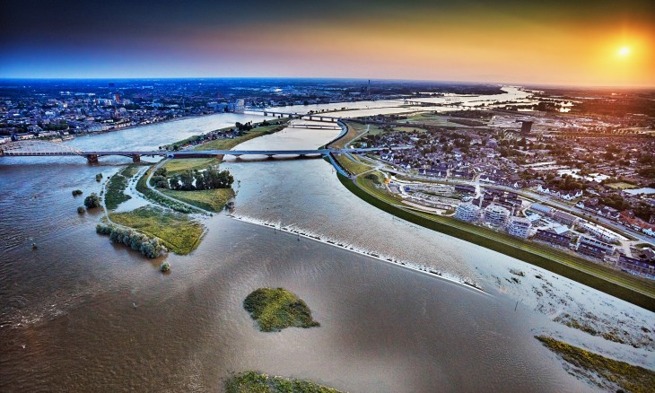 Room for the Waal River in the Netherlands. © Courtesy of Royal HaskoningDHV