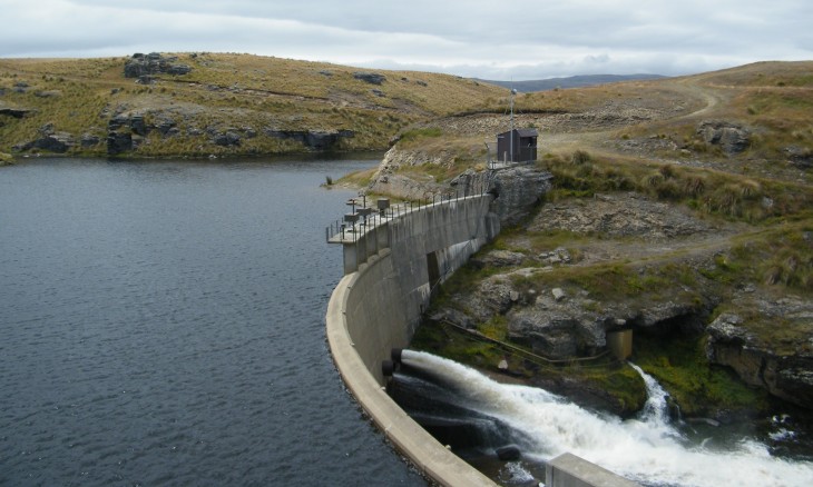 The current Onslow Dam and reservoir. Credit Mohammed Majeen/Waikato University