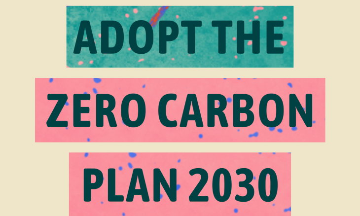 Adopt the Zero Carbon Plan 2030