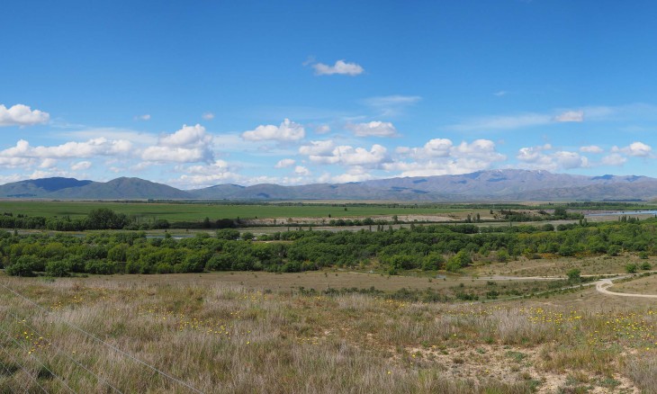 The site of the proposed solar farm between the Pukaki and Twizel rivers. Image Far North Solar Farms