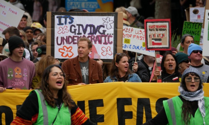 March for Nature_Stop fast track_protest. Image Forest & Bird