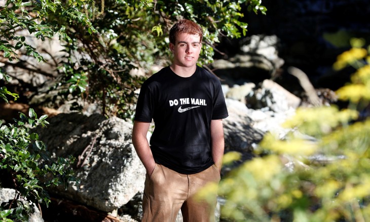 Nate Wilbourne, Te Kaiārahi Rangatahi o te Taiao Youth Award. Image supplied