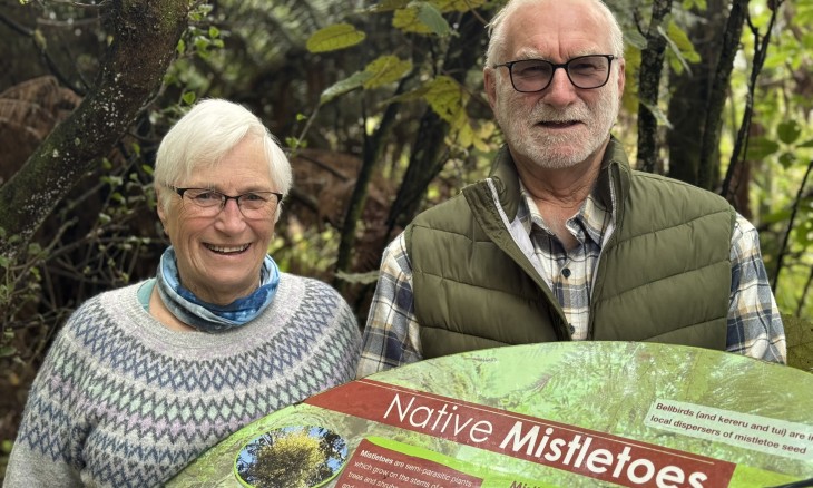 Sandra and Mike Goodwin, 2024 Tī Kouka award recipients. Image supplied