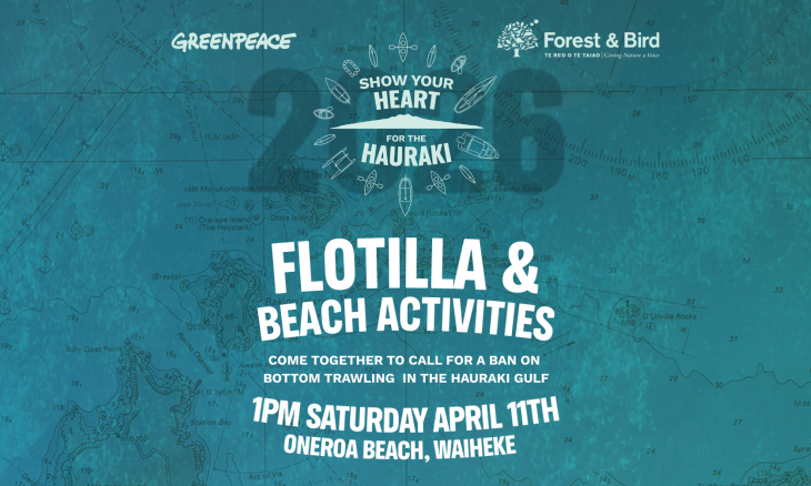 Ban bottom trawling flotilla event