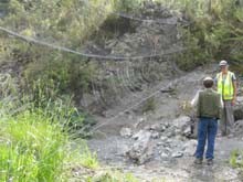 Erecting a mist-net rig