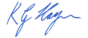 Kevin Hague's signature