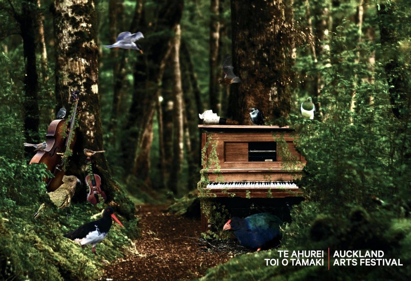 Auckland Art Festival promotion poster for Force of Nature. Credit Auckland Art Festival