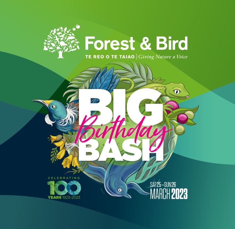 Big Birthday Bash graphic. Credit Forest & Bird