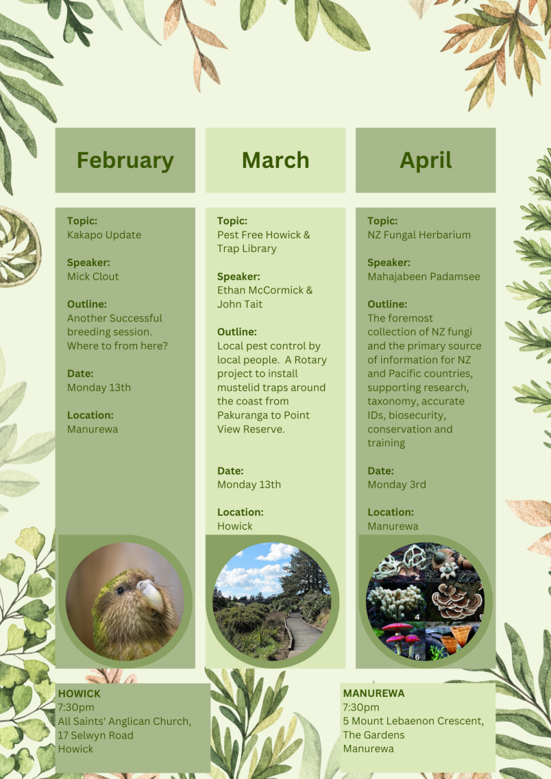 South Auckland Branch Meetings Feb 2023