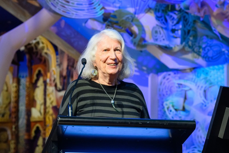 Dame Anne Salmond delivering the Sanderson Lecture July 2023_2a_Image Mark Coote