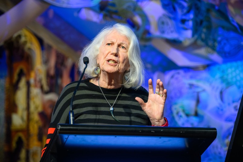 Dame Anne Salmond delivering the Sanderson Lecture July 2023_3_Image Mark Coote