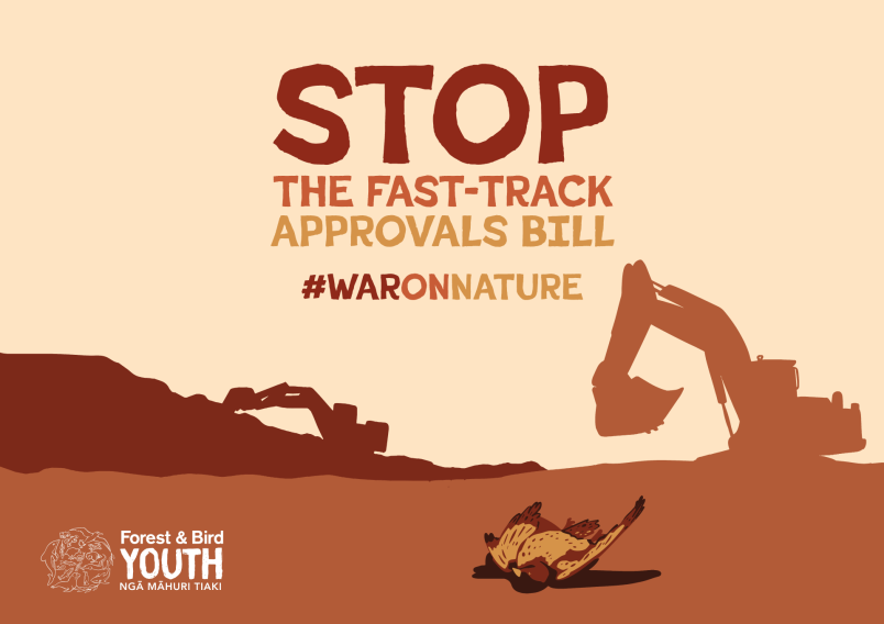 Stop the fast-track bill poster - War on Nature