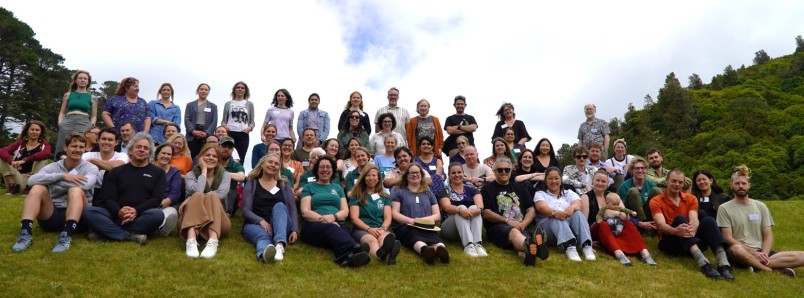 Forest & Bird staff at the all staff hui (2024). Credit Lynn Freeman